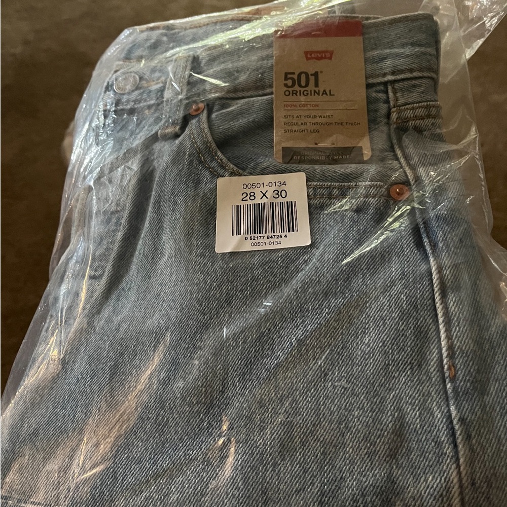 Levi's Light Blue 501 Denim Jeans